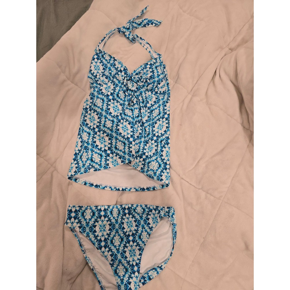 Sicily Halter Tankini Top - Shibori Tiles by Venus size 10 new with tags - Picture 6 of 11